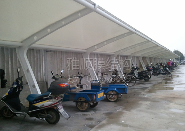 膜結(jié)構(gòu)電動(dòng)車、自行車棚